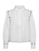 Shirt With Metal Holes White Coster Copenhagen