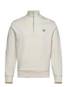 Half Zip Sweatshirt Cream Fred Perry