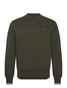 Crew Neck Sweatshirt Green Fred Perry