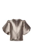 Cleo Pouf Sleeve Blouse Grey Malina