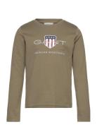 Archive Shield Ls T-Shirt Khaki GANT