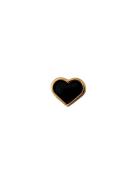 Enamel Heart Charm, Gold Gold Design Letters