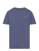 Cotton Jersey Crewneck Tee Blue Ralph Lauren Kids