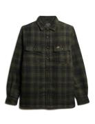 Wool Miller Overshirt Khaki Superdry