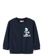 Nmnjax Smurf Nreg Sweat W Zip Unb Bfu Navy Name It