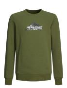 Jcomountain Logo Sweat Crew Neck Sn Jnr Green Jack & J S