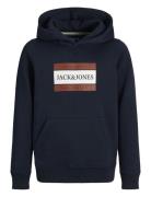 Jorfrederiksberg Box Sweat Hood Sn Jnr Navy Jack & J S