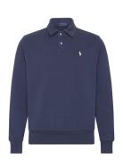 Loopback Fleece Collared Sweatshirt Navy Polo Ralph Lauren