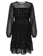 Olmivy Fr Foil L/S V-Neck Dress Aop Black Only Maternity