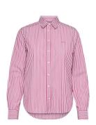 Reg Poplin Striped Shirt Red GANT