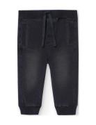 Fleece Denim Trousers For Baby Boy -Bci Black Boboli