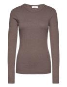 Bs Margrethe Regular Fit Top Brown Bruun & Stengade