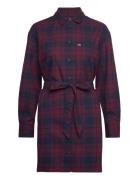 Tjw Check Shirt Dress Ext Navy Tommy Jeans