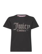 Diamante Fitted Tee Black Juicy Couture