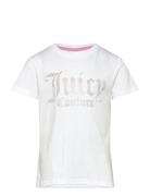 Diamante Fitted Tee White Juicy Couture