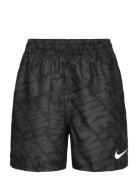 Nike B 4" Volley Short Tossed Block Black NIKE SWIM