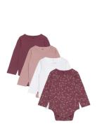 Tnsbbaby Girls Basic L_S Body Multi Pack Pink The New