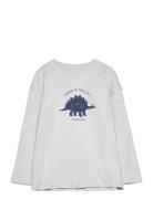 Dinosaur Print Hoodie White Mango