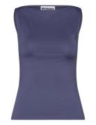 Annie Boatneck Sleeveless Top Navy Weekday