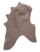 Balaclava Triangles Wool Brown Huttelihut