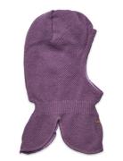 Balaclava Structure Knit Purple Minymo