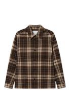 Jonathan Check Overshirt Brown Les Deux