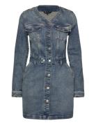 Long Sleeve Belted Dress Ai6133 Blue Tommy Jeans