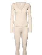 L/S Henley & Legging Cream Calvin Klein