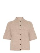 Alphagz Ss Short Cardigan Noos Beige Gestuz
