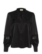 Crluna Lace Shirt Black Cream