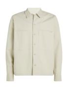 Relaxed Utility Overshirt Cream Calvin Klein Jeans