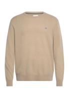 Extrafine Lambswool C-Neck A/S Beige GANT