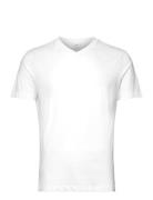 100% Cotton Slim-Fit V-Neck T-Shirt White Mango