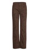 Zebra-Print Straight-Fit Jeans Brown Mango