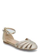 Strips Sandals Gold Mango