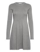 Ck Intarsia Sweater Dress Grey Calvin Klein Jeans