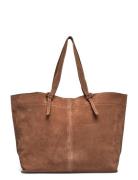 Suede Veg Aubrey Bag Brown Becksöndergaard