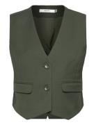 Paulagz Waistcoat Green Gestuz