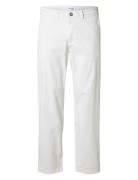 Slh196-Straight New Miles Flex Pant Noos White Selected Homme