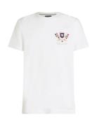 Hilfiger Colour Crest Tee White Tommy Hilfiger