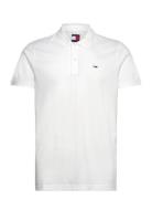 Tjm Slim Placket Polo Ext White Tommy Jeans