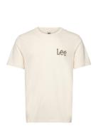 Graphic Tee Cream Lee Jeans