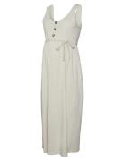 Mlivy Lia Sl Jrs Ankle Dress 2F Noos Cream Mamalicious