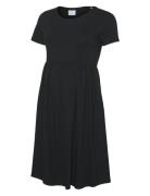 Mlmia Ss Jrs Abk Skater Dress Noos Black Mamalicious