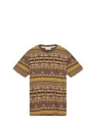 Akkikki Jacquard Tee Brown Anerkjendt