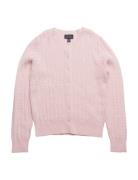 Mini-Cable Cotton Cardigan Pink Ralph Lauren Kids