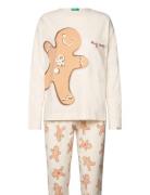 Pyjama(Sweater+Trous Cream United Colors Of Benetton