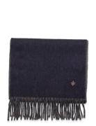 Double Face Scarf Navy Morris