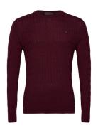 Merino Cable Ck Burgundy Morris