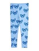 Bow Aop Leggings Blue Mini Rodini